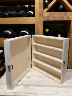 Olive oil box - four bottles